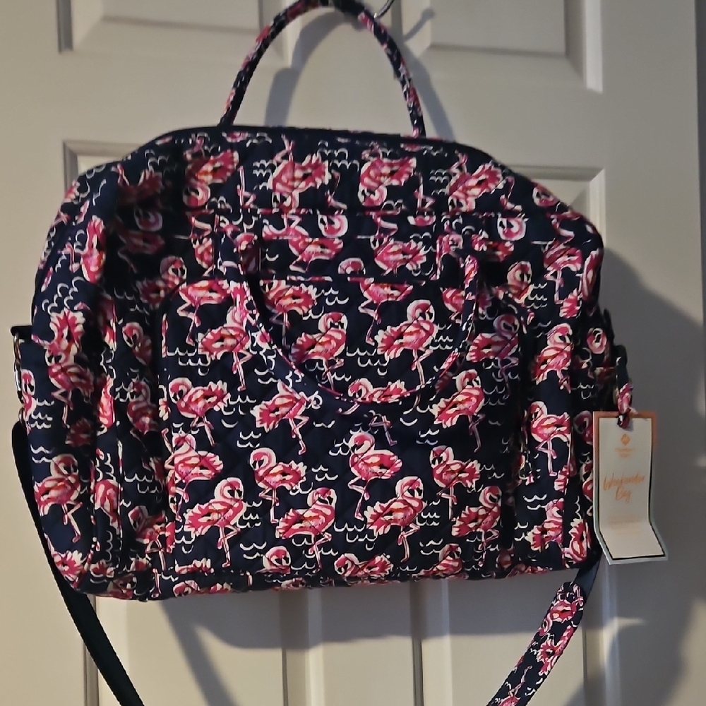 Flamingo Print Women's Weekenderr Bag